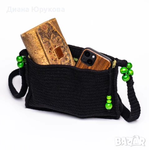 Дамска плетена чанта, снимка 3 - Чанти - 51126574