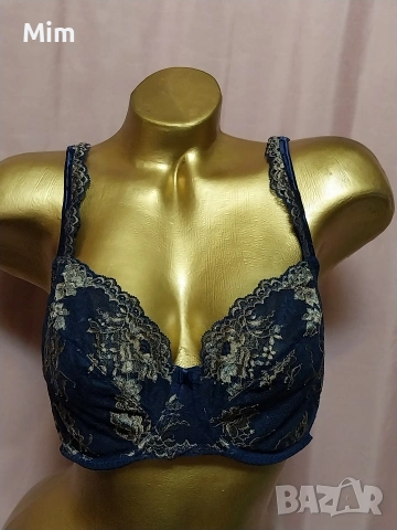 Prima Donna 80 D Тъмно син дантелен сутиен , снимка 7 - Бельо - 53701783