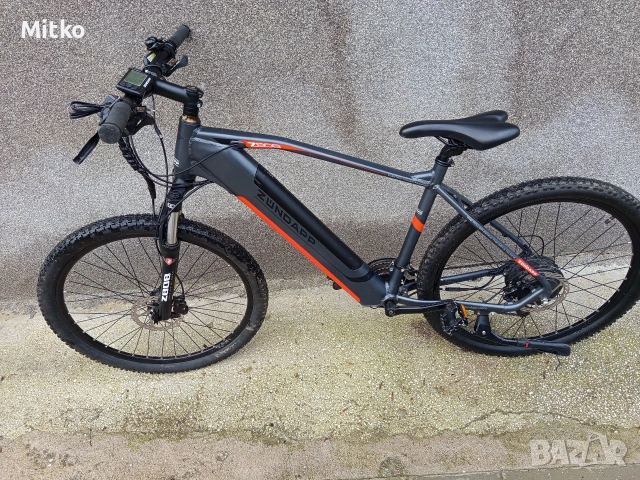 27.5 цола електрически алуминиев велосипед с 21 скорости усилени капли амортисьори предни като нов , снимка 12 - Велосипеди - 53372967