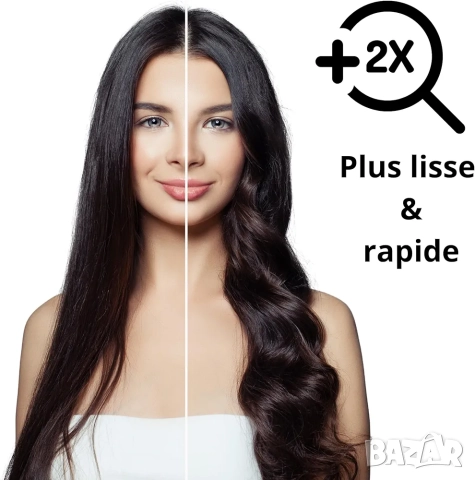 Професионална преса за коса Iniya Titanium Professional с титаниеви плочи, 250°C, снимка 3 - Преси за коса - 52469765