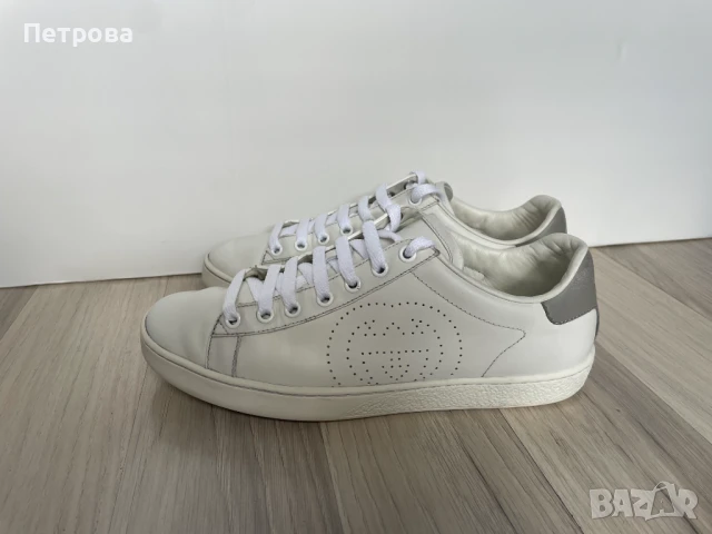 Gucci кожени маратонки 37 Оригинал, снимка 3 - Маратонки - 51366093