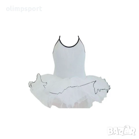 Детско трико с тънки презрамки и туту поличка от 4 пласта тюл.