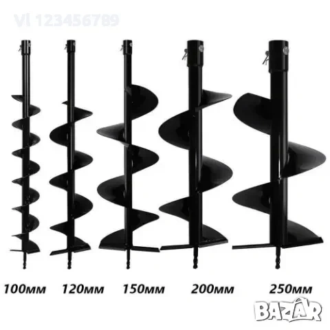 KRAFTROYAL-Моторен Бензинов Свредел за дупки 68 куб, свредло, колове, огради, лозя, дръвчета, снимка 4 - Градинска техника - 53981434