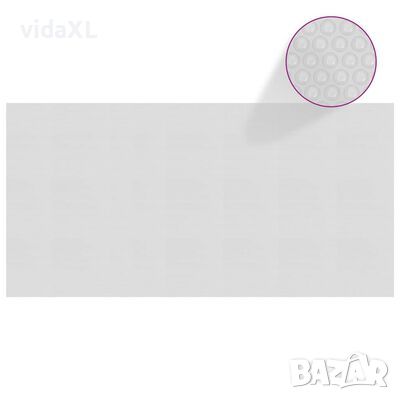 vidaXL Плаващо соларно покривало за басейн PE 732x366 см сиво（SKU:93009, снимка 1 - Басейни и аксесоари - 45808340