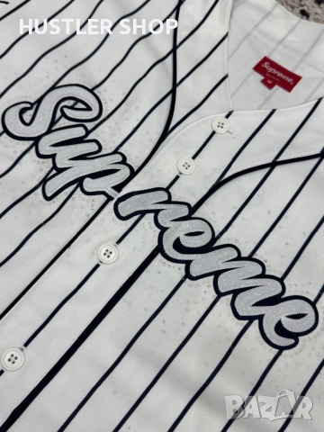 Мъжко SUPREME RHINESTONE JERSRY. Размер M, снимка 4 - Спортни дрехи, екипи - 52940924