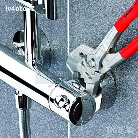 Клещи KNIPEX/WÜRTH гаечен ключ 250 мм, 1 3/4 ", 52 мм, с бутон, 86 03 250 SB, снимка 11 - Ключове - 53923176