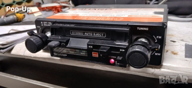 Ретро сет авто касетофон SHARP плюс външни тонколони, снимка 2 - Аксесоари и консумативи - 52906413