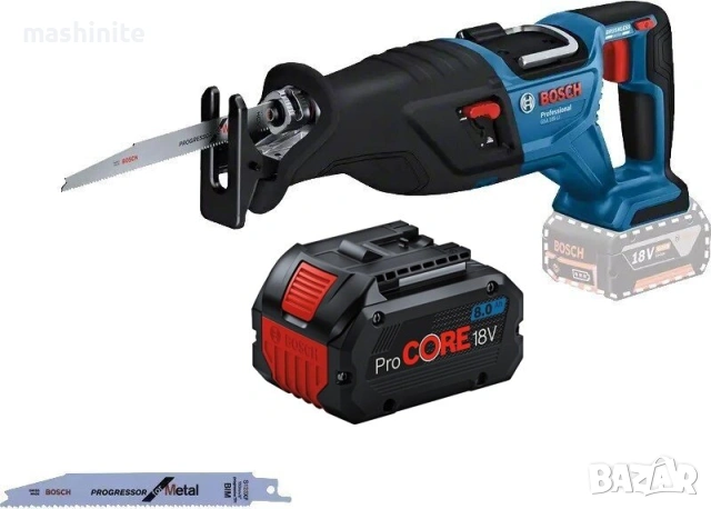 Акумулаторен саблен трион GSA 185-LI 1xProCORE 8.0Ah Bosch