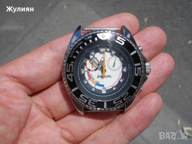 КОЛЕКЦИОНЕРСКИ ЧАСОВНИК JIM BEAM CHRONOGRAPH , снимка 5 - Антикварни и старинни предмети - 46405280