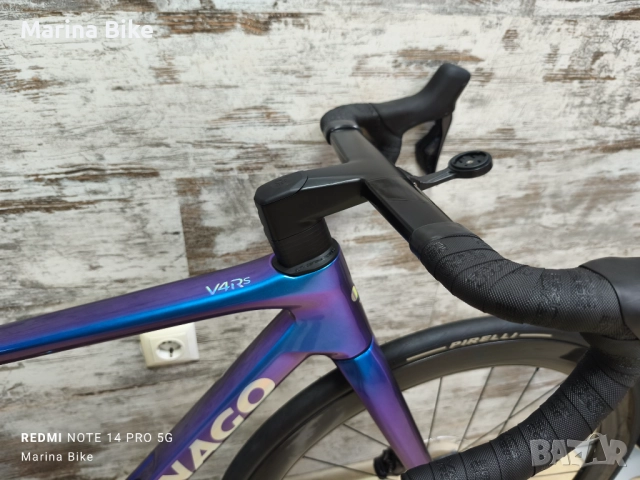 Карбонов шосеен велосипед Colnago V4RS Disc Ultegra Di2 12 Miche| 45.5, снимка 6 - Велосипеди - 51498544