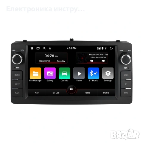 7″ Android мултимедия за Toyota Corolla E120 (2000–2006) | CarPlay | GPS | Plug & Play, снимка 6 - Аксесоари и консумативи - 53882031