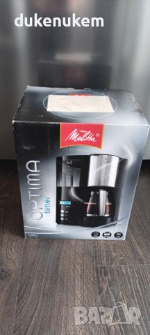 Кафемашина Melitta Optima Timer 100801 1L 850W кафеварка, шварц кафе, снимка 6 - Кафемашини - 45824125