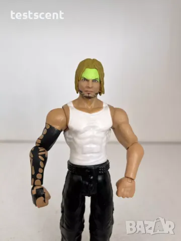 Екшън фигура WWE Jeff Hardy Basic Series Джеф Харди Championship Showdown White figure играчка, снимка 4 - Фигурки - 48476871