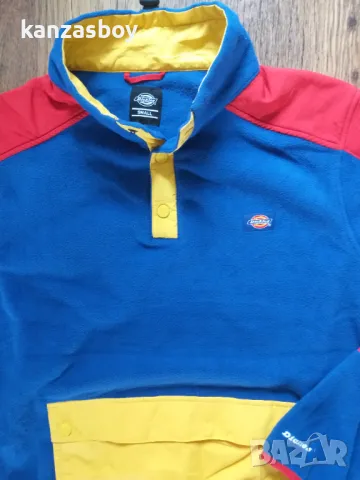 Dickies Denniston Pullover Fleece - Royal Blue - страхотен мъжки полар КАТО НОВ С, снимка 8 - Спортни дрехи, екипи - 47206695