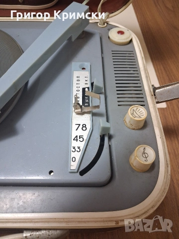 Преносим лампов грамофон-Молодежньiй, снимка 6 - Друга електроника - 53904984