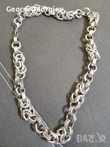 Продавам масивен сребърен ланец, снимка 2 - Колиета, медальони, синджири - 53459743