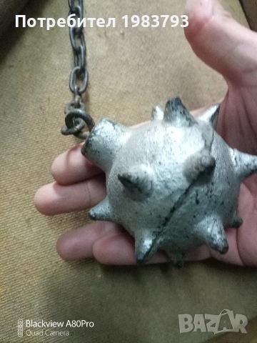 Много стар ръчно направен боздуган., снимка 6 - Бойно оръжие - 53076657