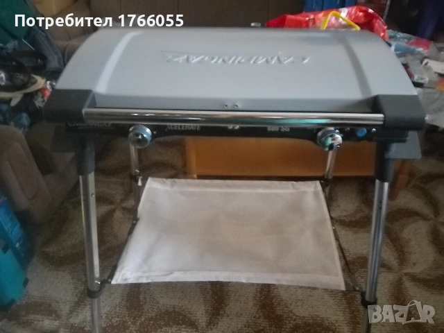Къмпинг котлон Campingaz 600SG Xcelerate, двоен котлон и решетки, снимка 4 - Газови котлони - 53420120