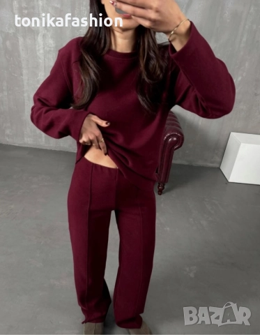 Комплект цвят бургунди s/m