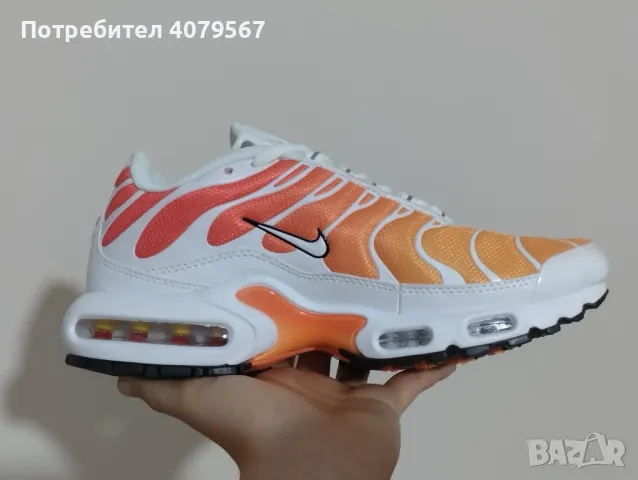 Nike Air TN Оранжеви Мъжки Обувки Спортни, снимка 1 - Маратонки - 47232334