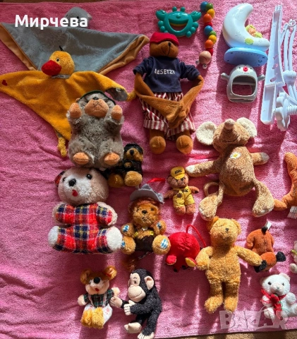 Голям лот плюшени играчки и играчки за бебе дрънкалки нощна лампа, снимка 2 - Плюшени играчки - 53699842