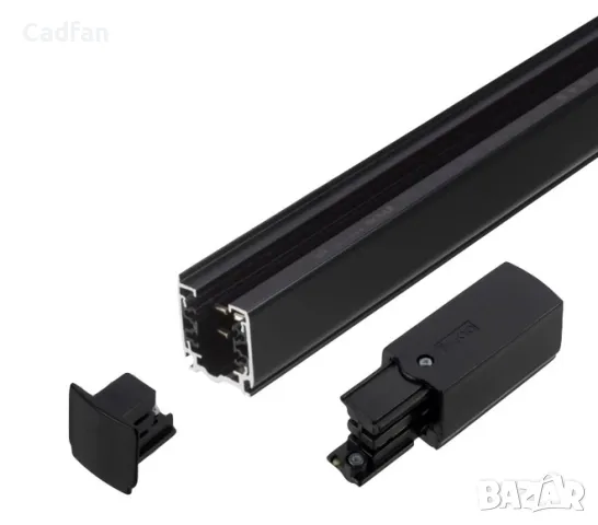 Трифазна тоководеща шина за открит монтаж черна 400V, снимка 7 - Лед осветление - 50125542