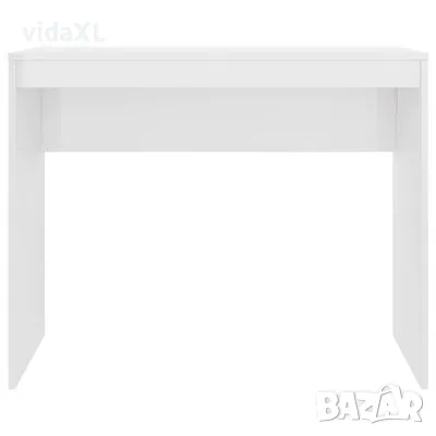 vidaXL Бюро, бял гланц, 90x40x72 см, инженерно дърво(SKU:800384), снимка 5 - Бюра - 48651352