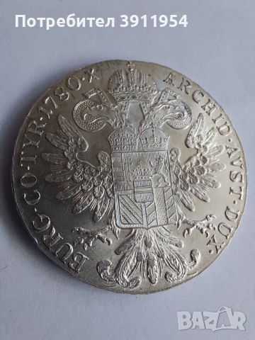 1 талер 1780, снимка 1