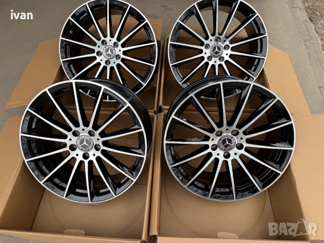 4 бр. чисто нови алуминиеви джанти спорт пакет Mercedes 20'' 5x112 , централен отвор 66.5