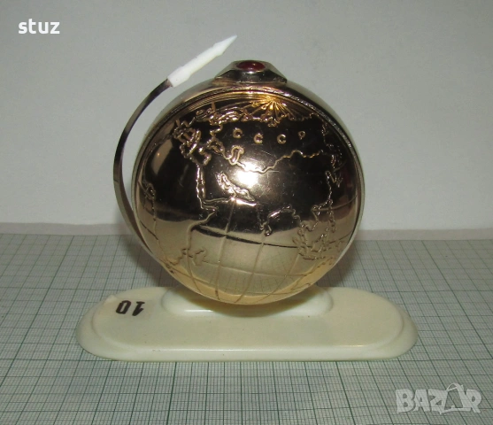 Будилник Слава "Спутник" (No:10), снимка 6 - Антикварни и старинни предмети - 53457300