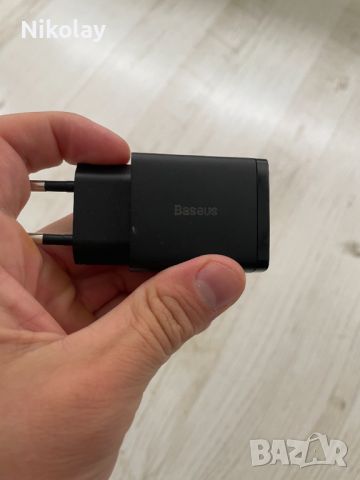 Зарядно 20W Baseus USB+type C, снимка 2 - Друга електроника - 45763592