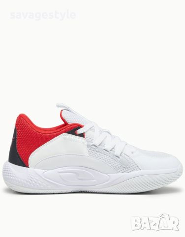 Мъжки маратонки PUMA Court Rider Chaos Team Basketball Shoes White/Red, снимка 2 - Маратонки - 45958919