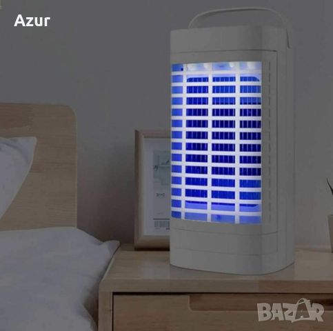Електрическа лампа с мощен вентилатор против комари