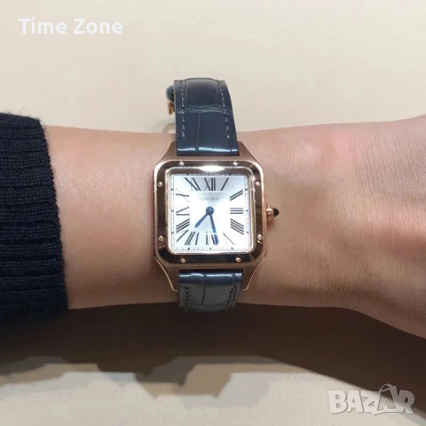 Cartier Santos - Dumont 38mm Swiss Movement Rose Gold Дамски / Унисекс Различни Варианти, снимка 6 - Дамски - 54046033