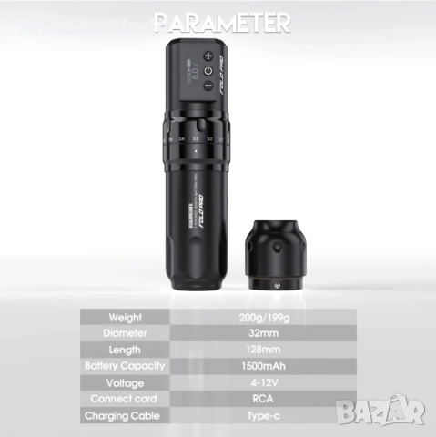 ‼️Безжична машина за татуировки Dragonhawk Fold Pro Pen Ротационна‼️, снимка 5 - Друга електроника - 53615153
