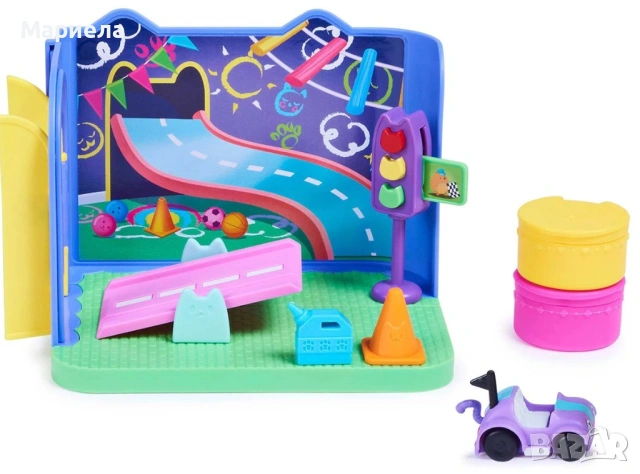 Игрален комплект Gabby's Dollhouse - Стая за игра с кола, снимка 2 - Други - 53888223