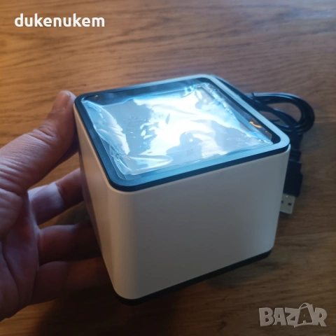 Кабелен USB баркод скенер ASHATA – 1D/2D, настолен (hands-free), снимка 9 - Друго търговско оборудване - 53110075