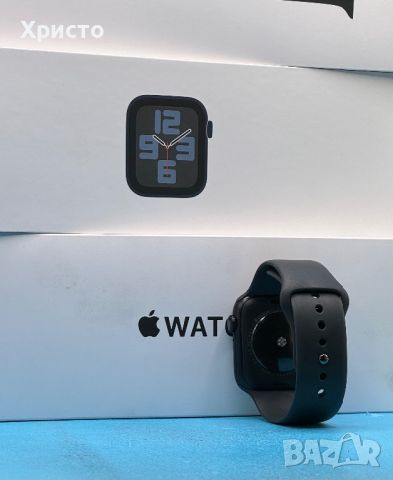 ГАРАНЦИОНЕН!!! Apple Watch SE2 v2, 44 мм, Midnight Aluminium Case, Midnight Sport Loop, снимка 6 - Смарт часовници - 46008936