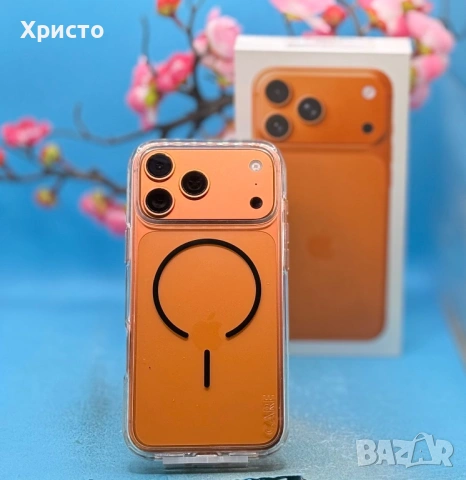 ГАРАНЦИОНЕН!!! Аppl IPHONE 17 Pro Max, 256GB, 5G, Cosmic Orange + подарък адаптер Apple  , снимка 6 - Apple iPhone - 54016755