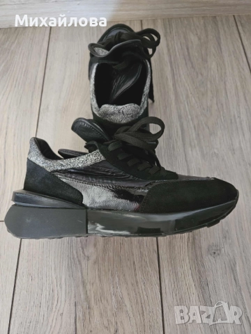 Продавам стилни черни маратонки, снимка 5 - Маратонки - 52440979