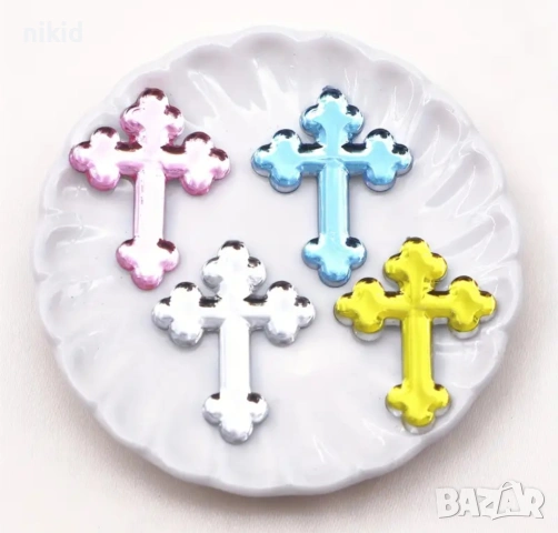 кръст кръстче кръстчета декорация декорации за кръщене ръчна изработка и др