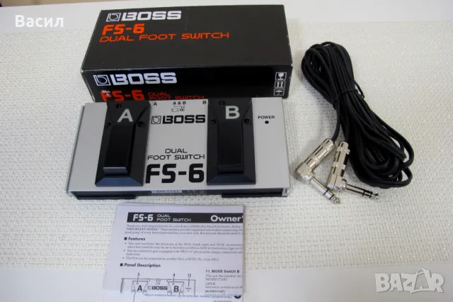 Boss FS-6 Footswitch -  Двоен крачен превключвател, снимка 1 - Китари - 47993476