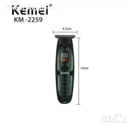 Машинка за подстригване, KEMEI KM-2259, снимка 3 - Машинки за подстригване - 49198669