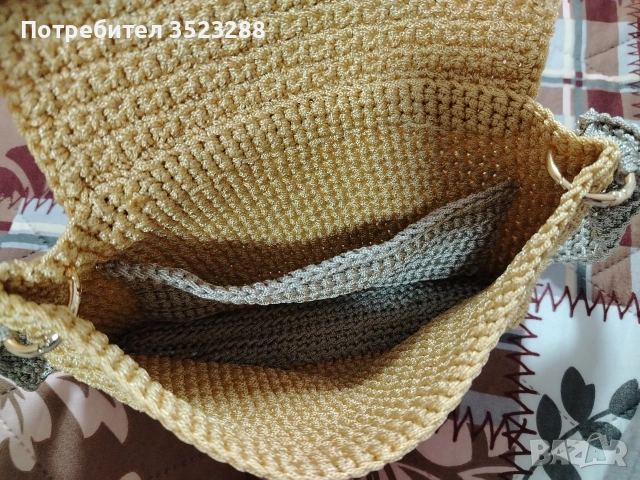 ръчно плетена чантичка , снимка 2 - Чанти - 53957665