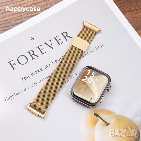 Huawei Watch Fit 4 4 Pro / Fit 3 / MILANESE Стоманена магнитна каишка верижка, снимка 3 - Каишки за часовници - 50996238