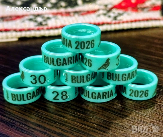 ПВЦ-Пръстени за гълъби за 2024г., снимка 2 - Гълъби - 35539301