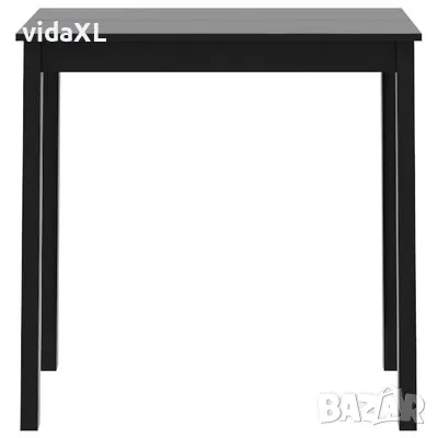 vidaXL Бар маса, МДФ, черна, 115x55x107 см（SKU:240378）, снимка 3 - Маси - 48800499