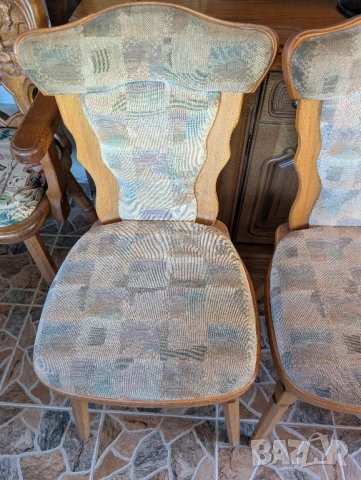 ✨Комплект от 5 масивни дървени столове (дърворезба)✨, снимка 2 - Столове - 50596043