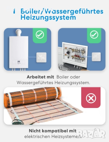 Meross WiFi интелигентен термостат за бойлери, снимка 2 - Друга електроника - 52255280