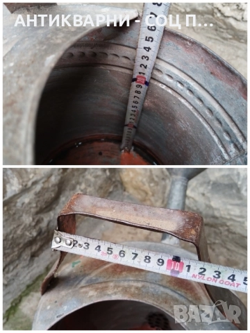 Стара Соц Подцинкована Лейка / 10 Литра. , снимка 10 - Антикварни и старинни предмети - 52496783